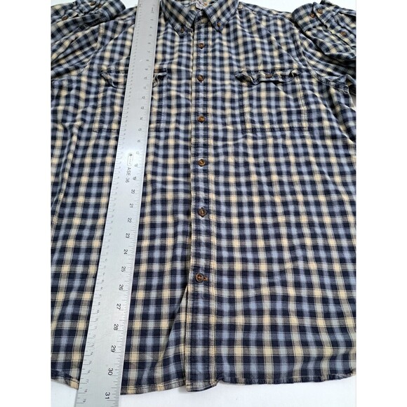 Carhartt Fort XL Button Down Up Shirt Short Sleeve Relaxed Fit Plaid Check - Picture 8 of 9